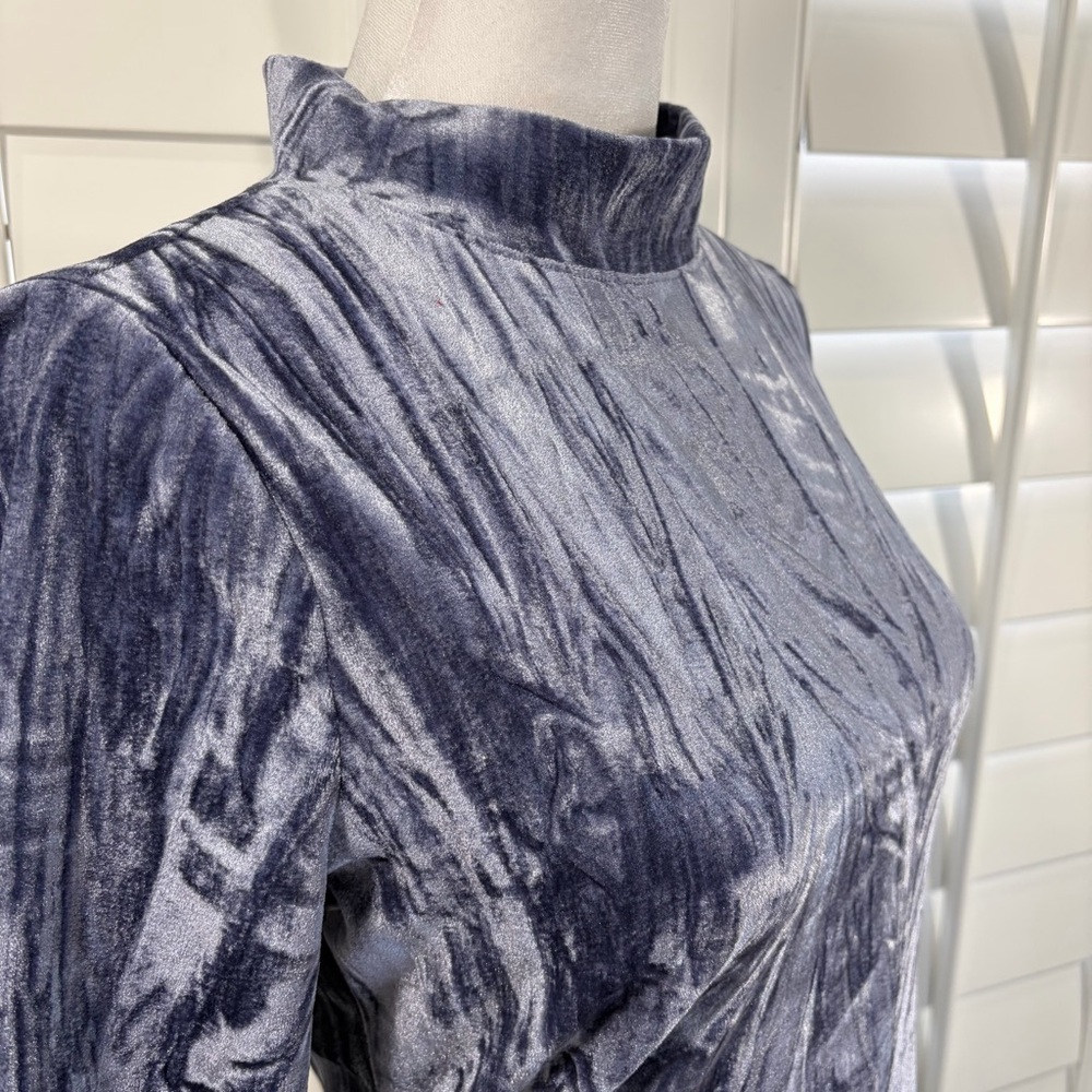 NWT Pilcro by Anthropologie Velveteen Mock Neck Top - Picture 5 of 16